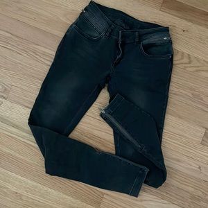 Anine Bing Dark Grey/black washed jeans